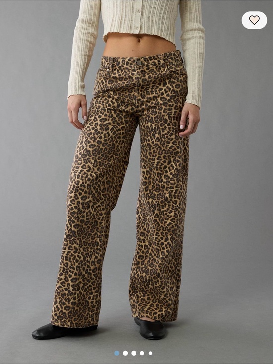 American Eagle Outfitters Pants - American Eagle Outfitters Leopard Print Wide Leg Pants - size 10 short